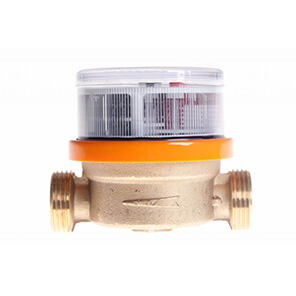Apartment water meter DN20 without interface, Qn=2.5 m3/h, L=130mm (connectors included) Article: Н00003032
