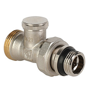 Radiator valve, direct adjusting valve with self-sealing ring MVI 1/2