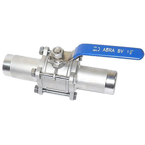 Ball valve Abradox type ABRA-BV-61L for welding stainless steel full bore