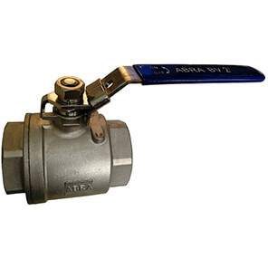 Ball valve Abradox type ABRA-BV027A threaded stainless steel full bore