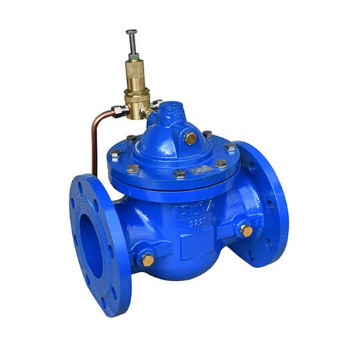 Мембранно-плунжерный регулятор давления «после себя» с пилотным управлением АСТА серии Р02/02