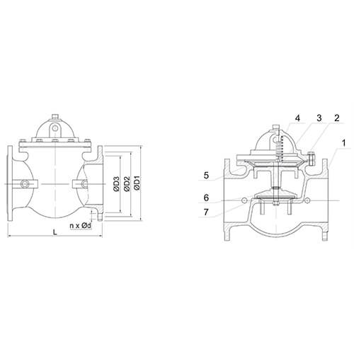 Мембранно-плунжерный поплавковый регулятор уровня АСТА серии Р02/06