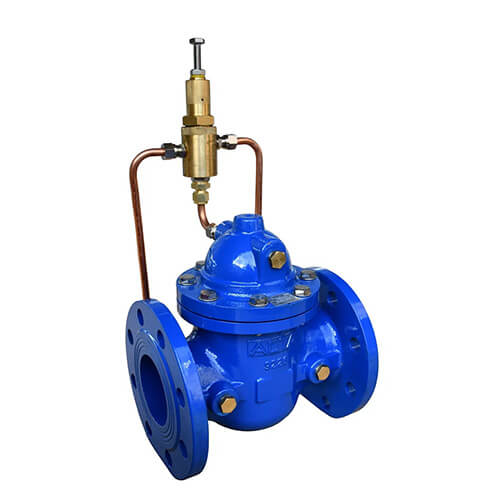 Мембранно-плунжерный регулятор давления «до себя» с пилотным управлением АСТА серии Р02/03