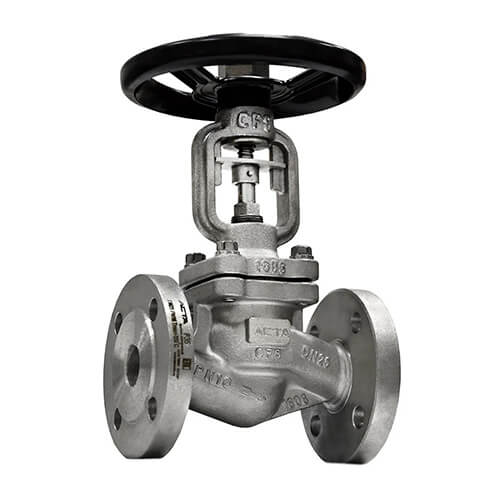 Вентиль запорный с сильфонным уплотнением АСТА серии В343