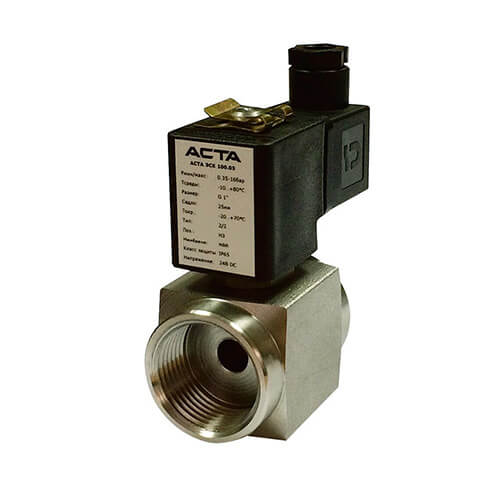 Клапаны соленоидные из нержавеющей стали АСТА серии ЭСК 620-621 прямого действия