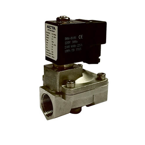 Клапаны соленоидные из нержавеющей стали АСТА серии ЭСК 600-601 пилотное управление