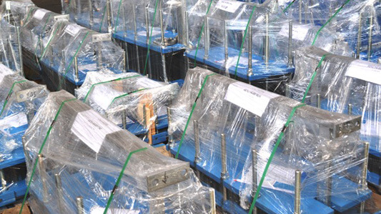 Производство теплообменных аппаратов - Линия упаковки - изделия, готовые к отгрузке